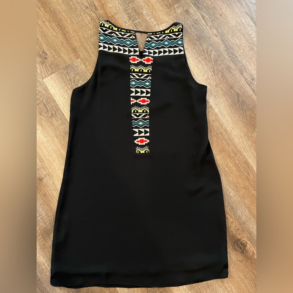 Black Aztec Print Dress